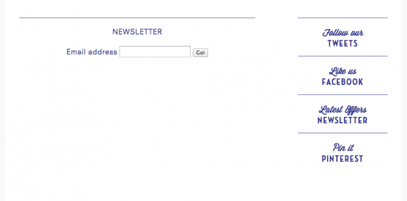 newsletter in a separate pge