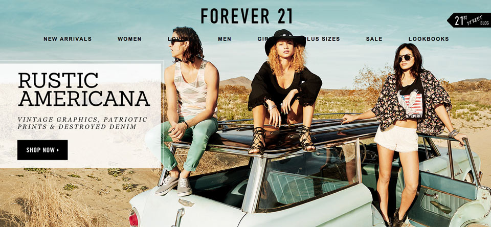 Forever 21 static image example