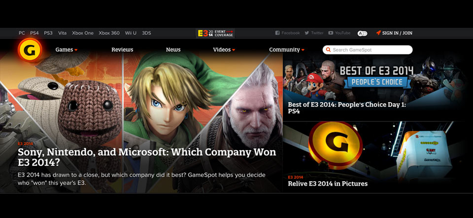 Gamespot multiple static images example