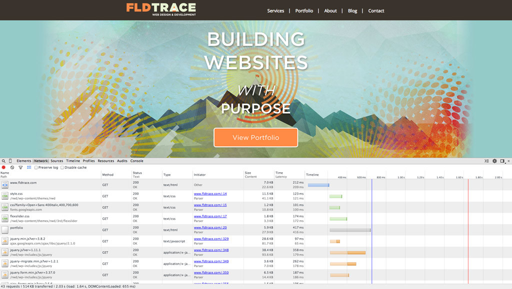 FLDtrace Website Speed